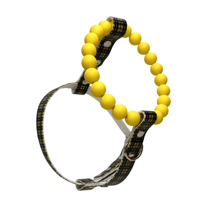 Handgemaakt hondenharnas van Cornish Tartan Bead & Biothane - Veganistisch leer/waterdicht biothane voor wholesale door Puppies & Pom Poms