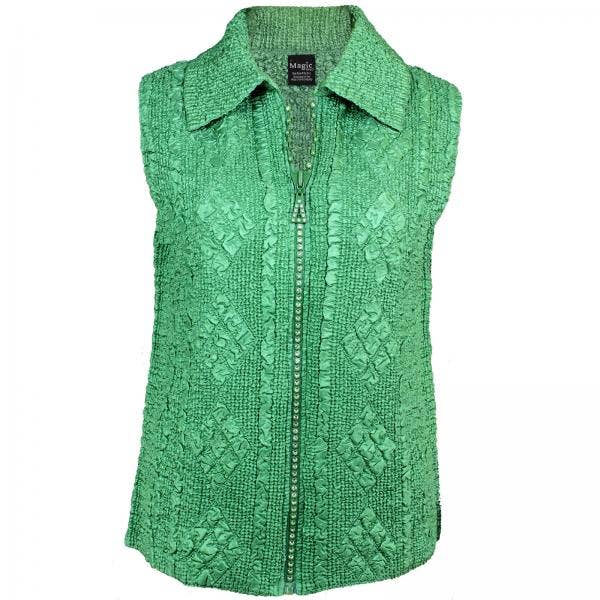 The Magic Scarf Company - Wholesale Outerwear Vest - Women's - 1367 - Diamond Zipper Vests38