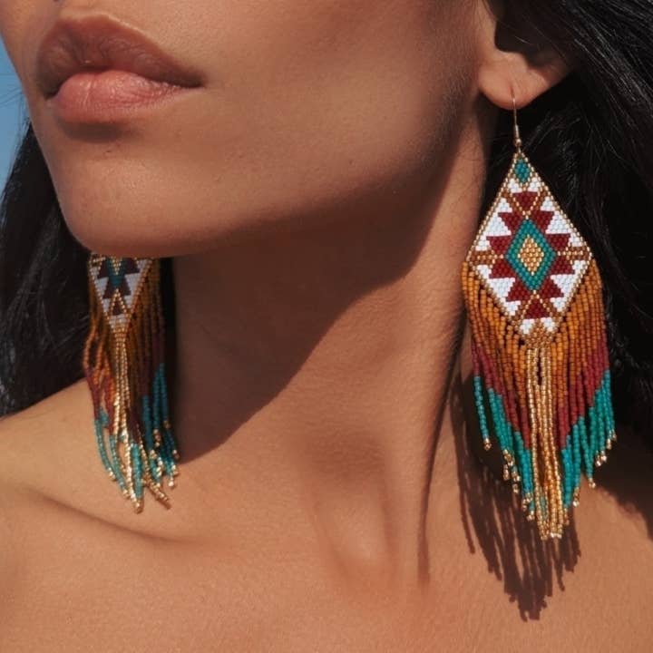 Agua del Río - Wholesale Dangle Earrings - Ethnic Colombian handmade earrings - SELVA4