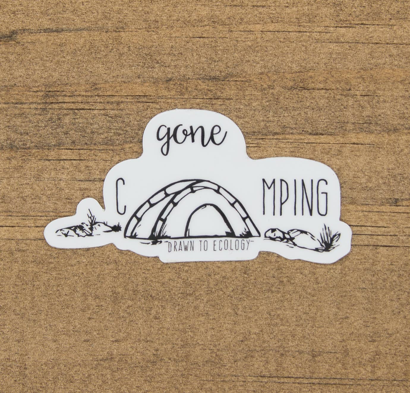Drawn to Ecology - Wholesale Sticker - Gone Camping Sticker3