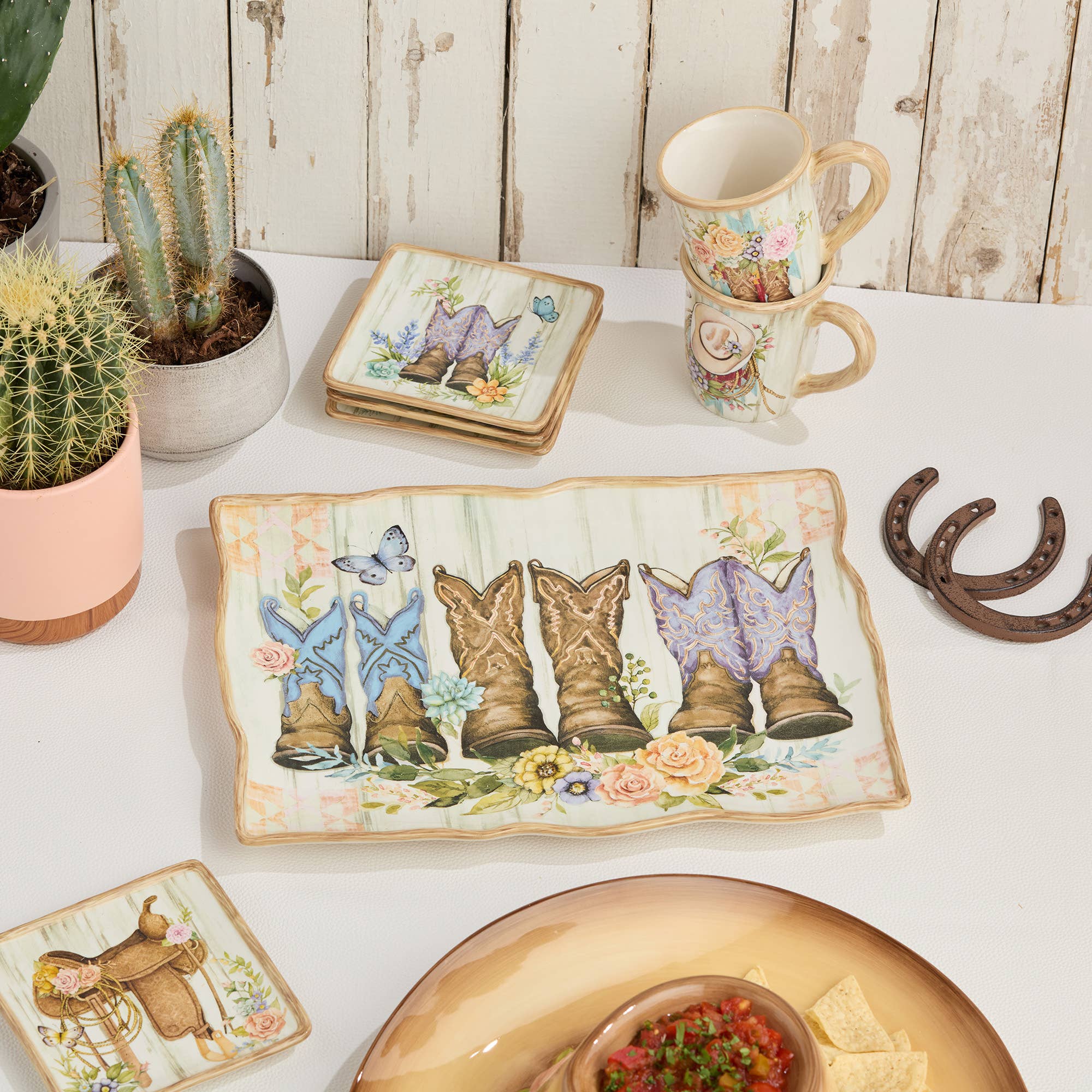 Certified International - Wholesale Platter - Rosewood Ranch Rectangular Platter 16" x 12"3