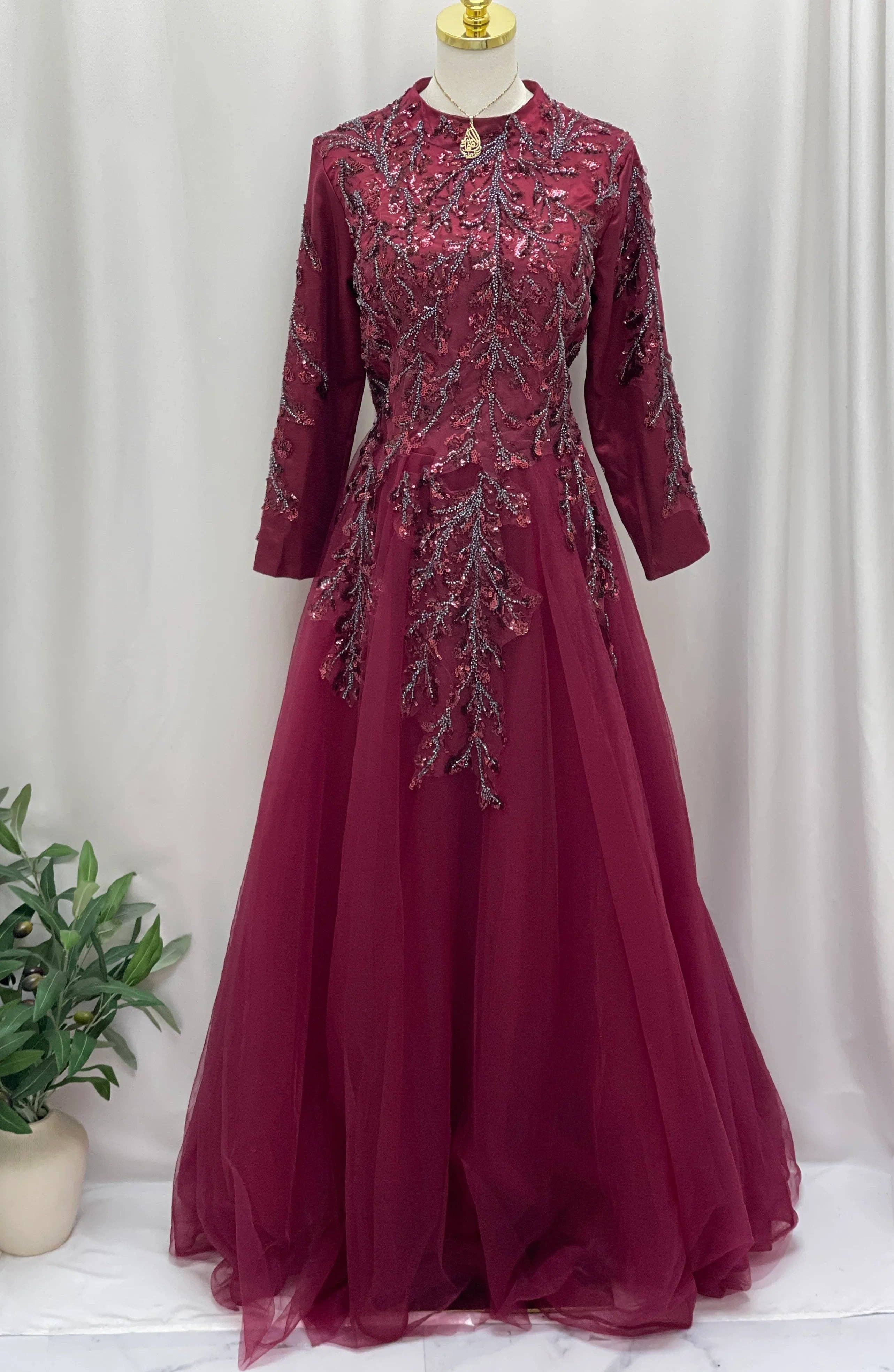 Palestinian Elegance - Wholesale Dress - Women's - Dew Branches Gown1