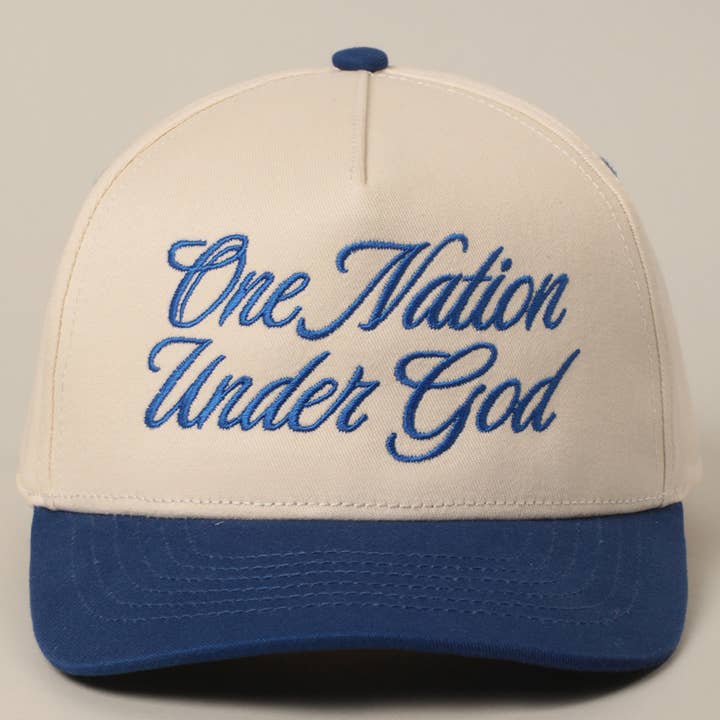Fashion City - Wholesale Truckerpet - Uniseks - One Nation Under God Two-Tone Truckerpet20