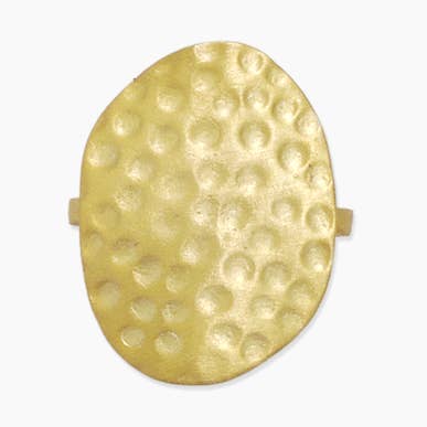 Statement Hammered Ring for wholesale by sanctuaire