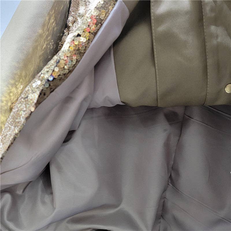 Sanyao Fashion - Wholesale Windbreaker - Women's - M205 Handmade Sequin Utility Windbreaker – Autumn Edition5
