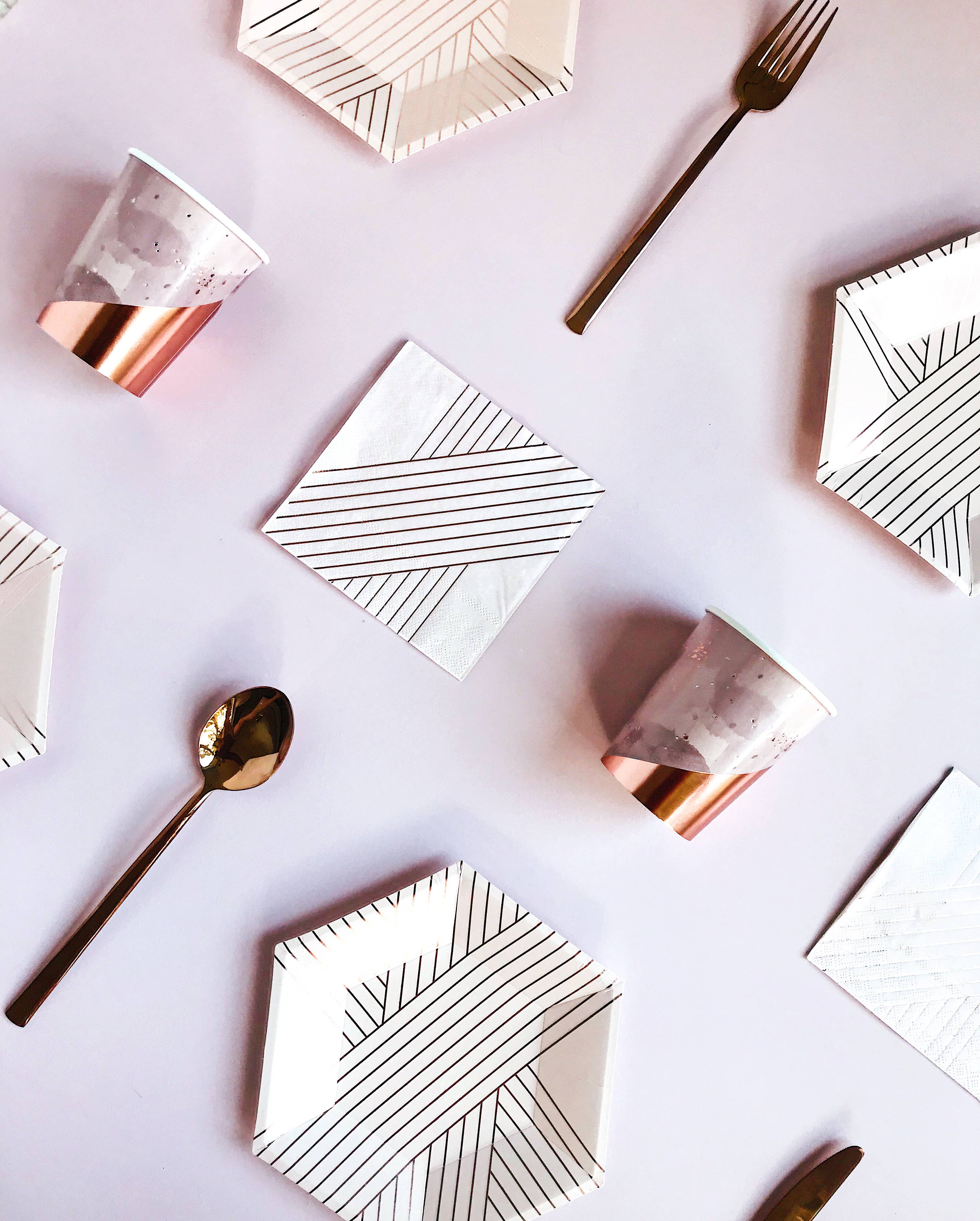 Harlow & Grey - Wholesale Disposable Napkin - Amethyst - Pink Lunch Paper Napkins5