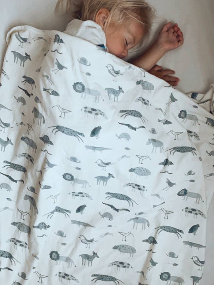 Ekologisk Baby Filt, Djurliv för wholesale av Harp's Cove