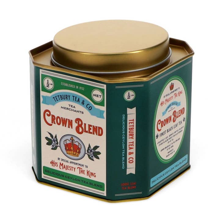 Metal Tea Caddy - Crown Blend for wholesale by Rex B2B - UK