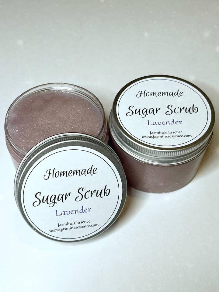 Lavender Sugar Scrub for wholesale by Jasmine’s Essence