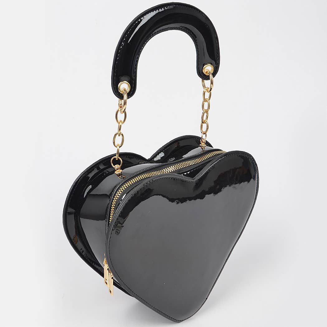 3AM BY H&D ACCESSORIES - Wholesale Crossbody Bag - Women's - Enamal Heart Shape Crossbody Bag3
