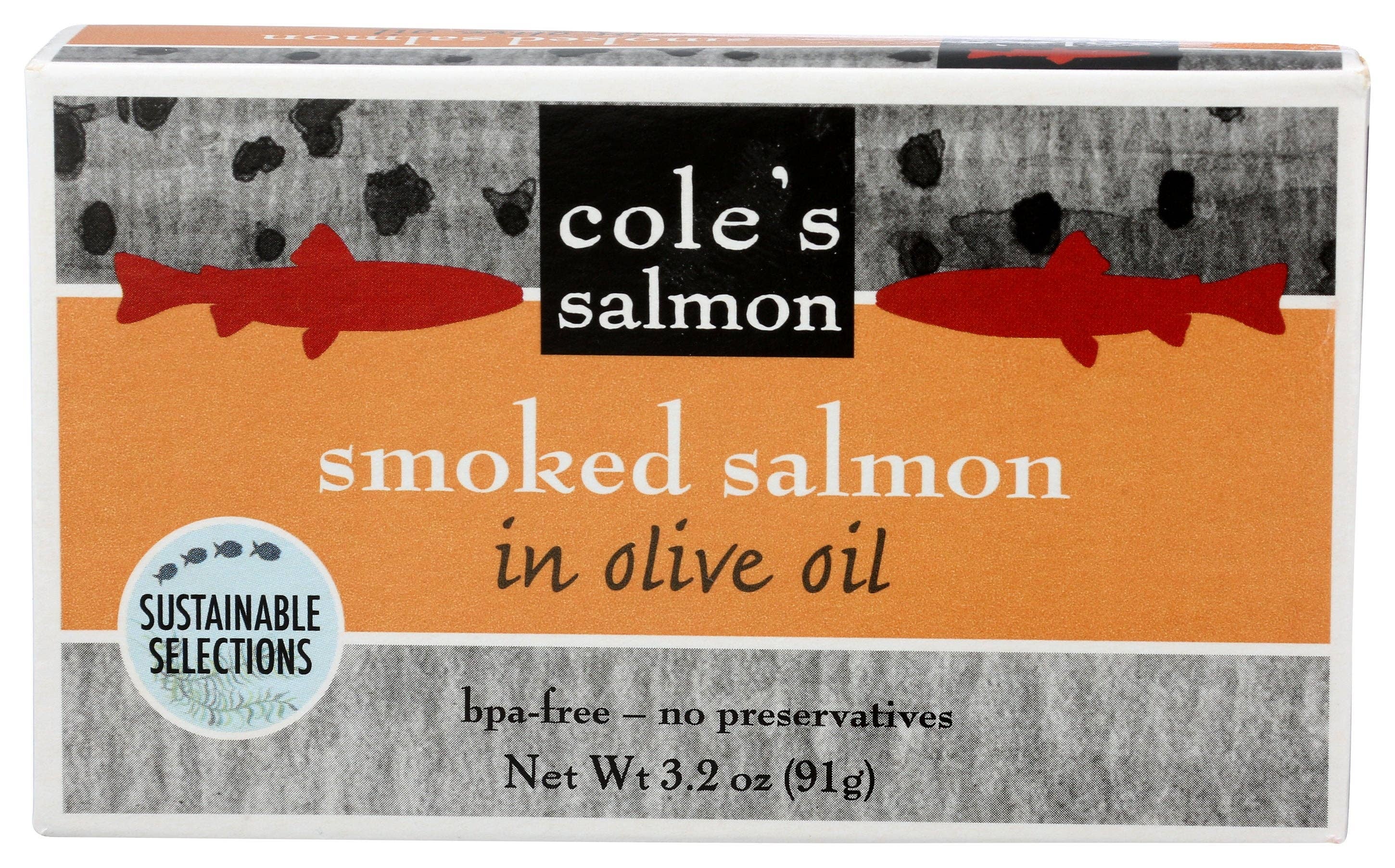 Everyday Supply Co - Wholesale Salt - Coles Salmon Smoked In Olive Oil - Case Of 100