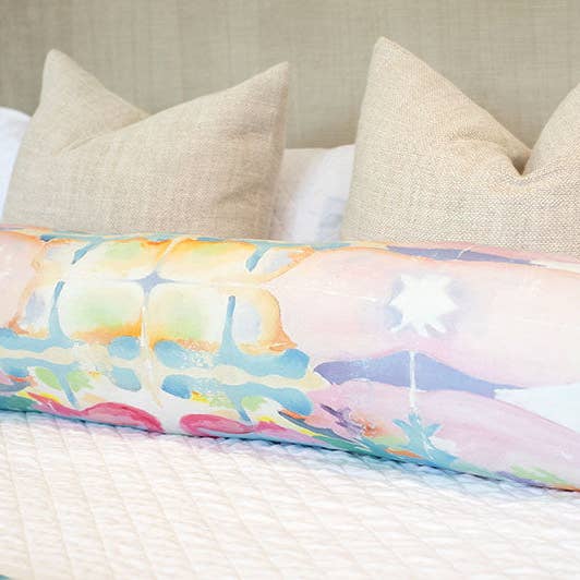 “Kaleidoscope” Bolster Pillows for wholesale by MK Decker Designs