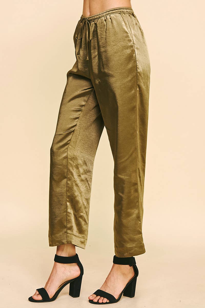 PINCH - Wholesale Pants - Women's - SATIN STRAIGHT PANTS - 5370B10