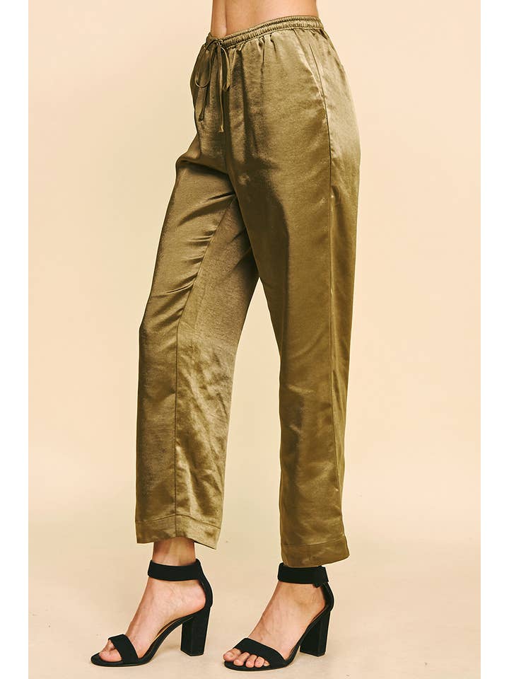 PINCH - Wholesale Pants - Women's - SATIN STRAIGHT PANTS - 5370B10