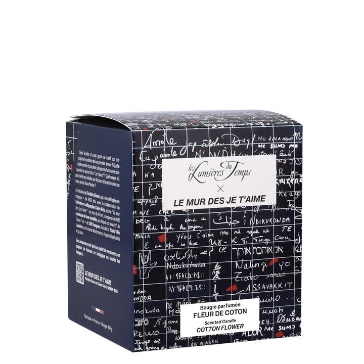 Les Lumières du Temps - Wholesale Jar/Filled Candle - Candle The Wall of I Love You 180 g Cotton Flower2