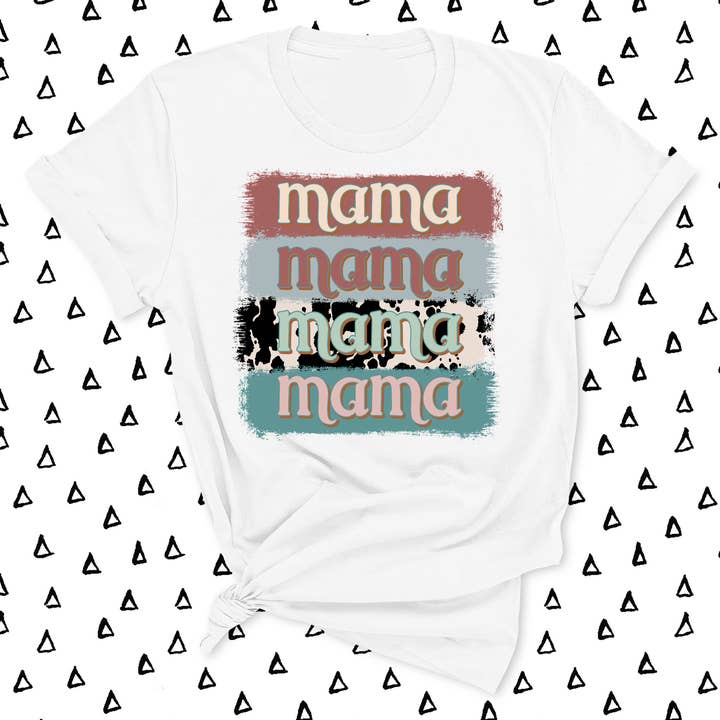 Mama Brush Strokes T-shirt for wholesale by Honey and Gloss