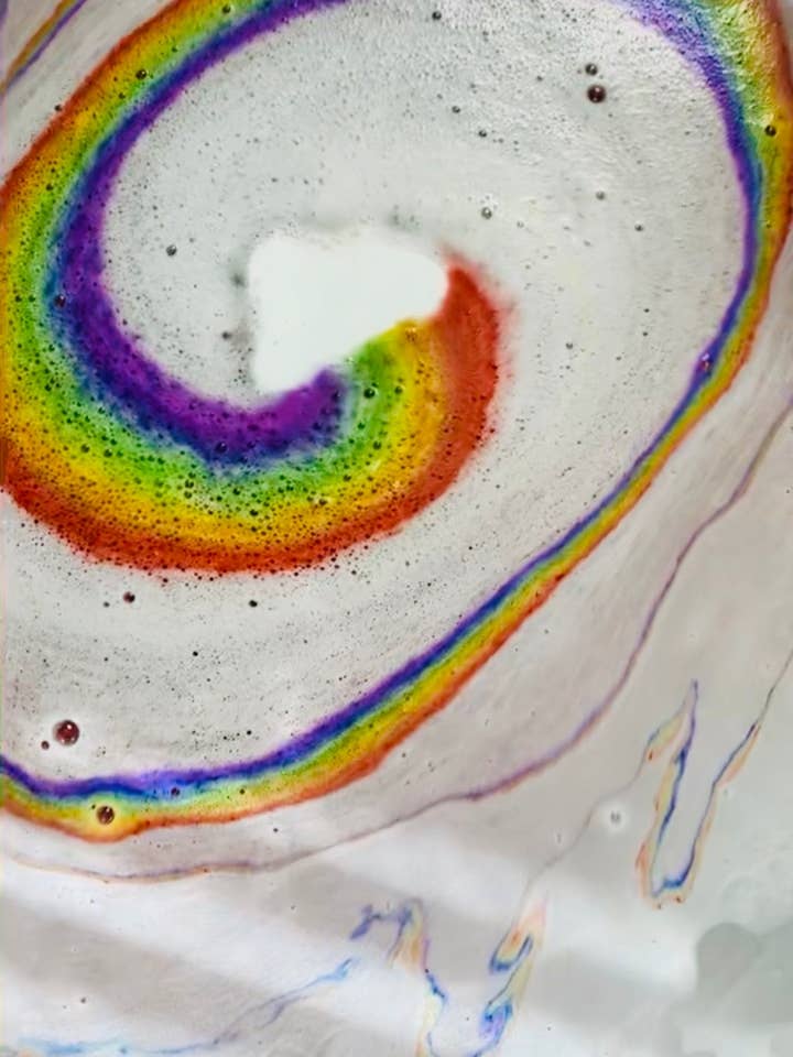 Lot of 10 Rainbow Cloud Bath Bombs for wholesale by Kangaroo Ridge Farms