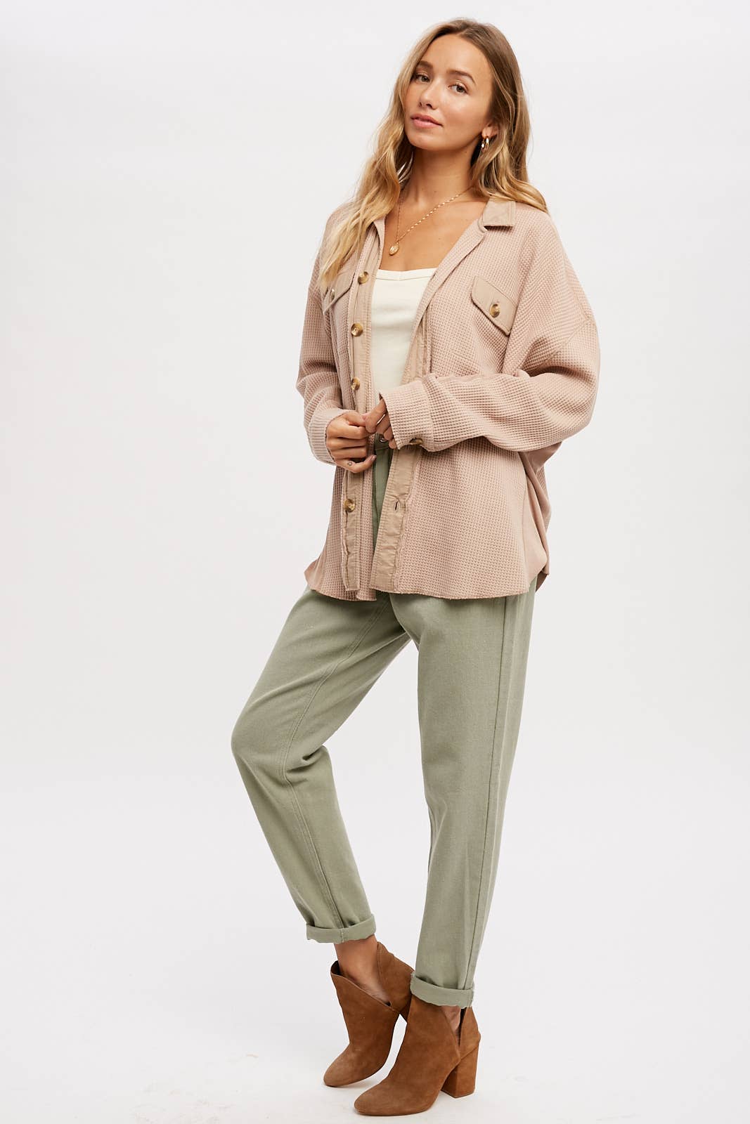 Bluivy – wholesale Jacket – Women's – SLOUCHY WAFFLE KNIT JACKET6