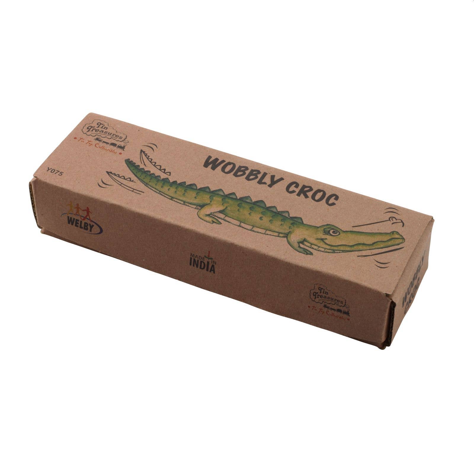 Tribal Trade GmbH – wholesale Classic toy – Kids – Tin toy wobbling crocodile Wobbly tin crocodile3