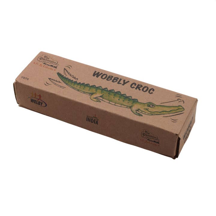 Tribal Trade GmbH – wholesale Classic toy – Kids – Tin toy wobbling crocodile Wobbly tin crocodile3