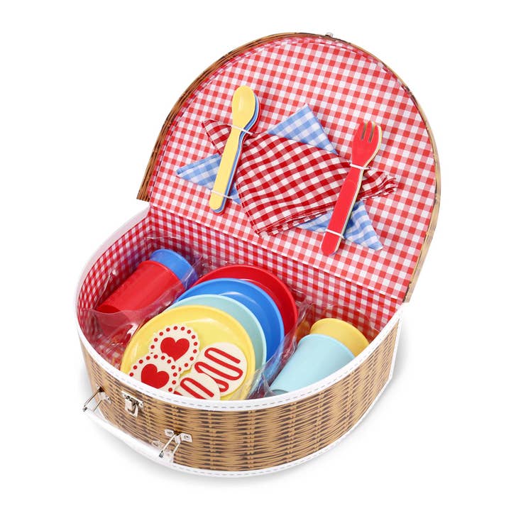 Deluxe Picnic Set 25 Pieces in Carry Case-Primary for wholesale by Bright Stripes