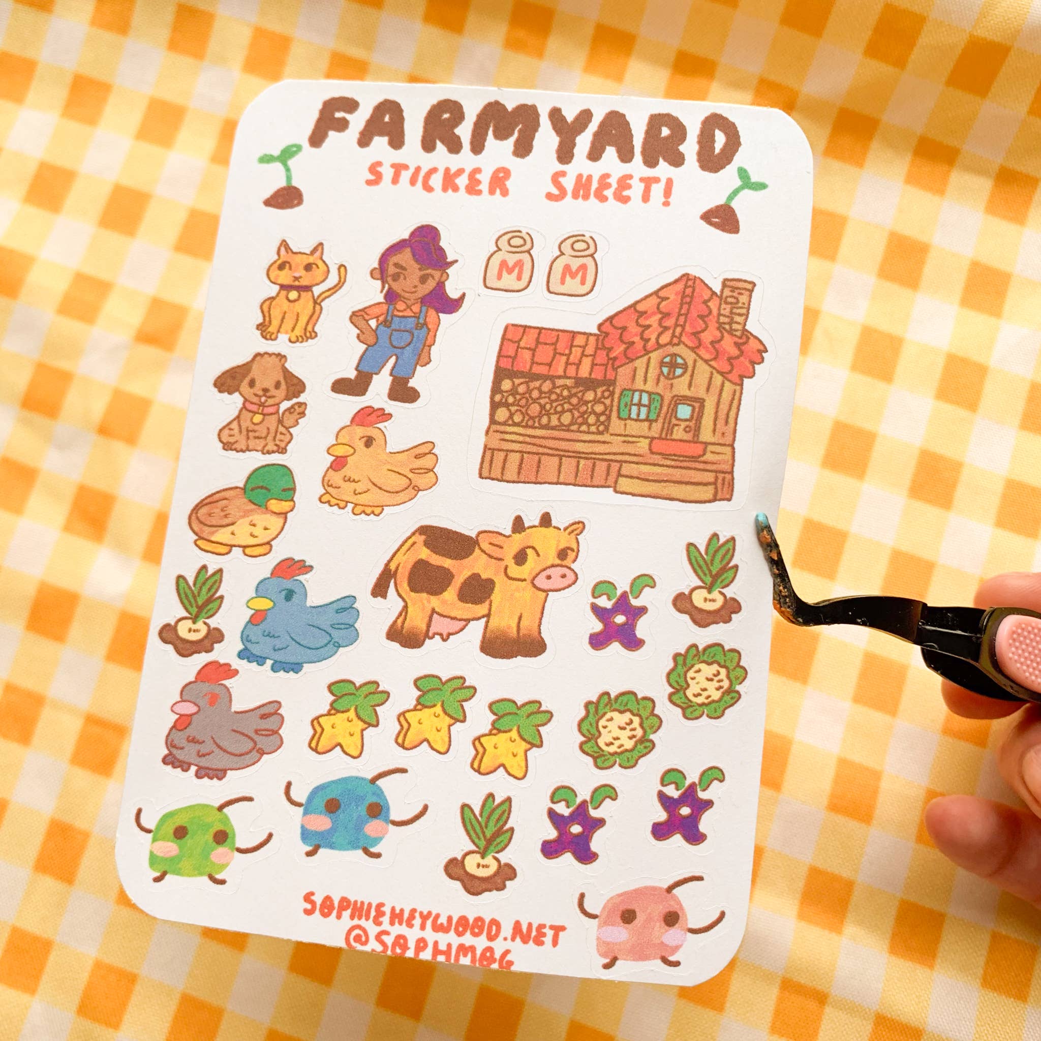 Sophie Heywood – Großhandel Aufkleber – Stardew Valley Farmyard Papieraufkleberblatt2