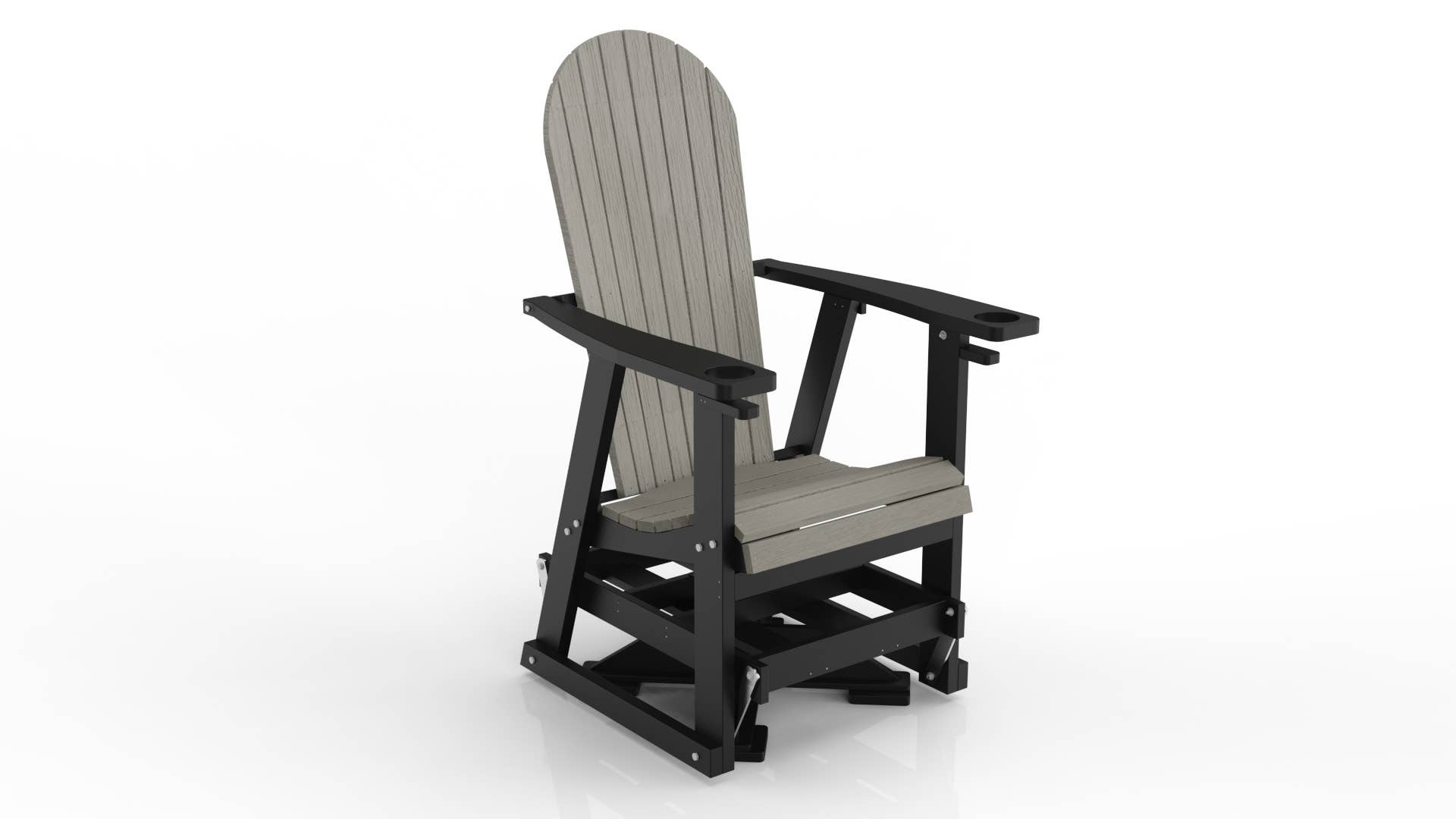 Evergreen Patio - Vente Chaise Adirondack - Planeur pivotant en polyéthylène19