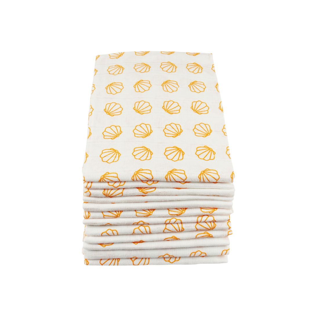 Muslinz - MerryGoRoundUK Ltd – wholesale Rapduk - Baby – MusLinz 12pk Bomull Muslin Kvadrater - Mönstrad9