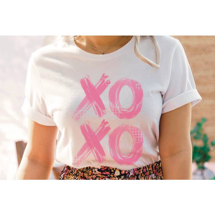 REMOVED BRAND - Wholesale Screen Printed T-Shirt - Women's - Valentine tshirt XOXO distressed cute women tee3