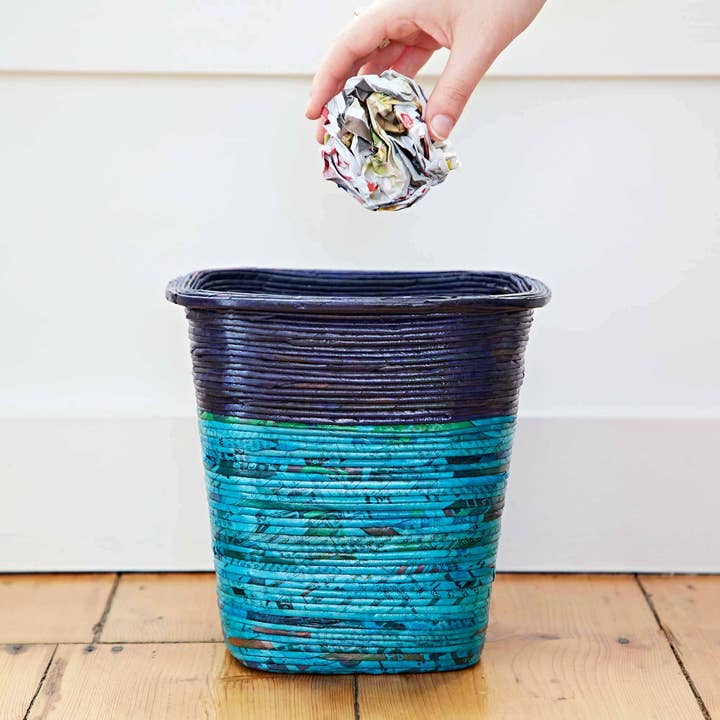 The Paper High Gift Company Limited - Wholesale Basket - Recycled Newspaper Waste Paper Basket