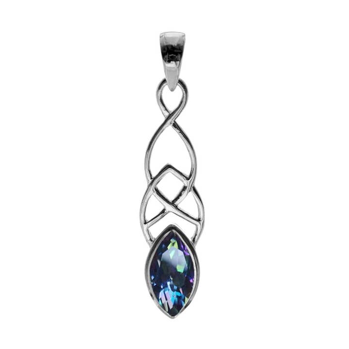 Pendentif celtique en topaze mystique Betsy pour la vente par Kali Ma Designs - Sterling Silver Jewellery