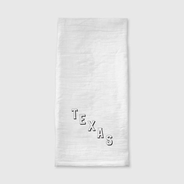 Texas Slide Dish Towel for wholesale by Made in Texas Co.