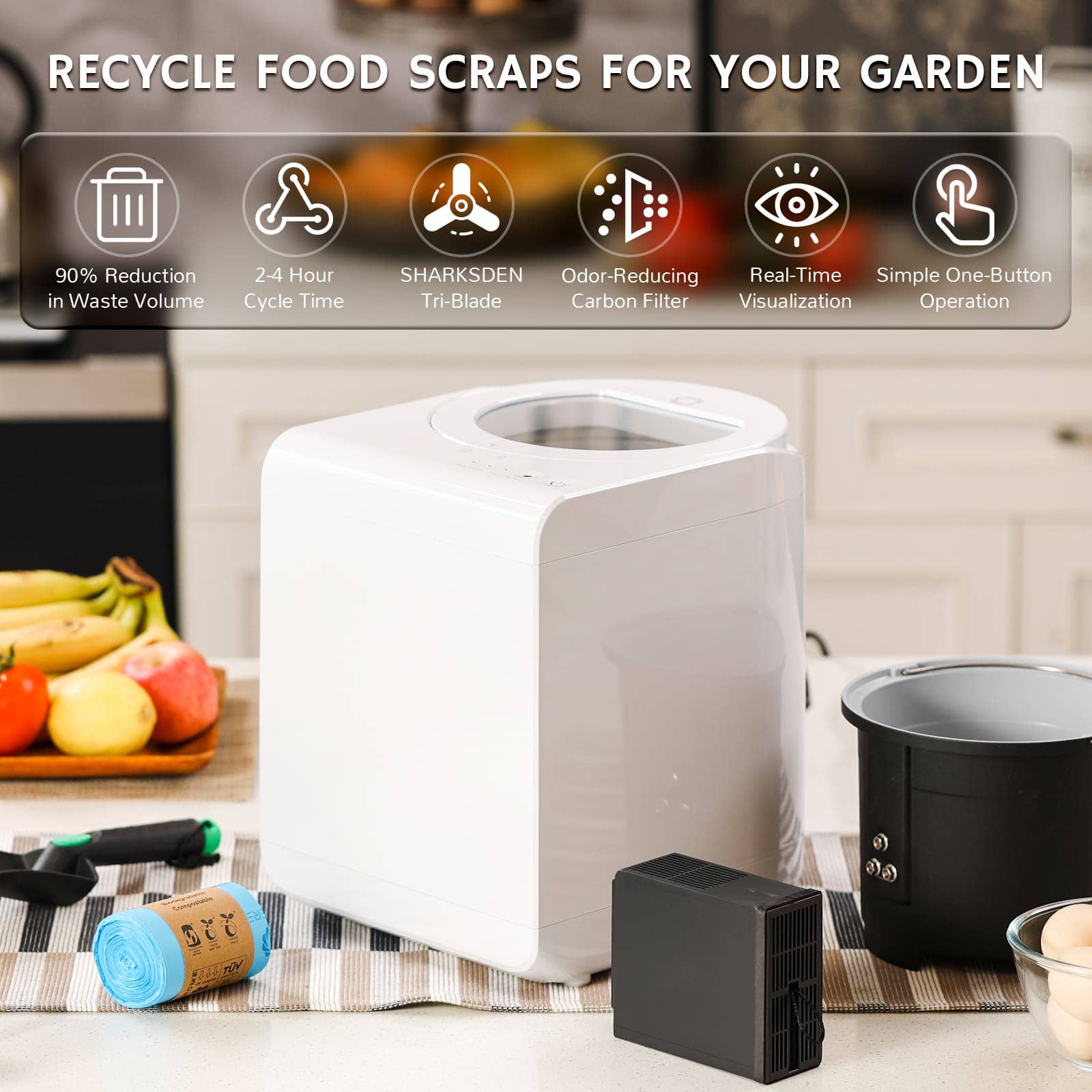 Airthereal - Wholesale Trashcan/Trash Bin - Revive Electric Kitchen Composter29