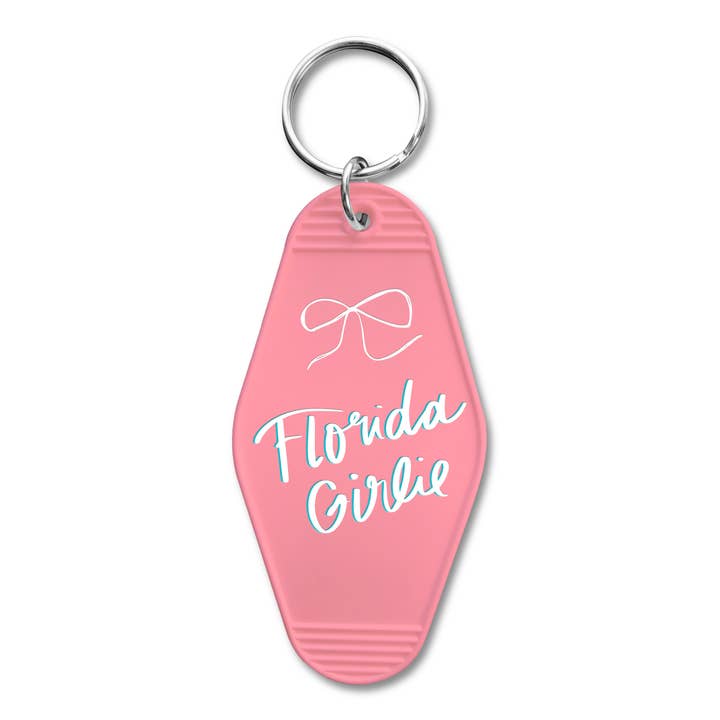 Porte-clés rétro d'hôtel - Florida Girlie pour la vente par Declaration & Co