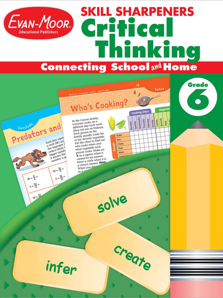 Skill Sharpeners: Critical Thinking Grade 6 for wholesale by Carson Dellosa Education