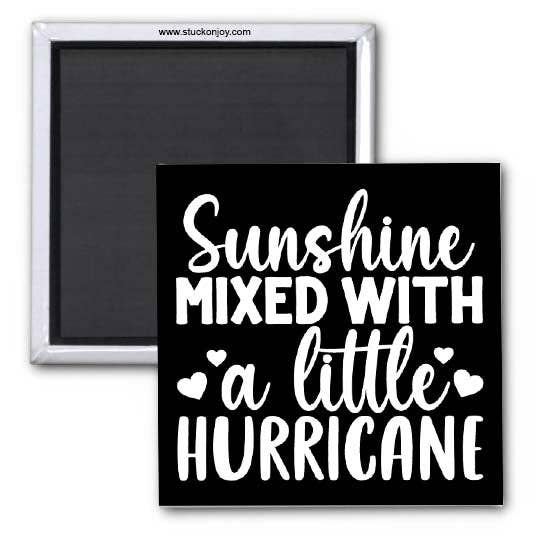 Stuck On Joy - Wholesale Magnet - SUNSHINE, MIXED WITH A LITTLE HURRICANE 2x2 SQUARE MAGNET0