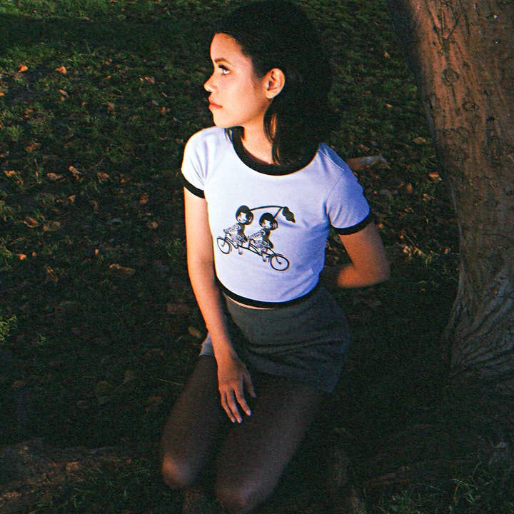 Valfre - Wholesale Screen Printed T-Shirt - Women's - Ride or Die Ringer Tee
