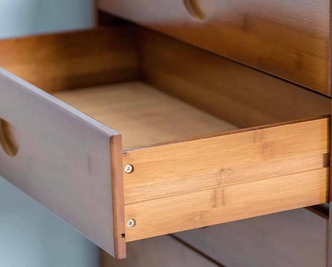 everythingbamboo - Vente Armoire - Commode moderne en bambou massif avec tiroirs pour chambre, choix élégant de rangement15