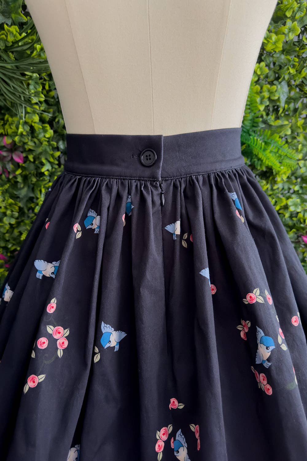 The Oblong Box Shop™ - Wholesale Skirt - Women's - Kewpie® Spiderweb Love Novelty Print Gathered Skirt5