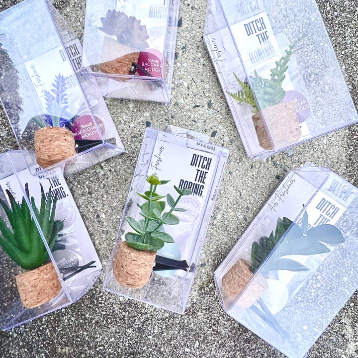 Vroom Blooms - Vendita all'ingrosso Deodorante per auto - Unisex - Diffusore deodorante Plant Car Vent Clip (riutilizzabile)1