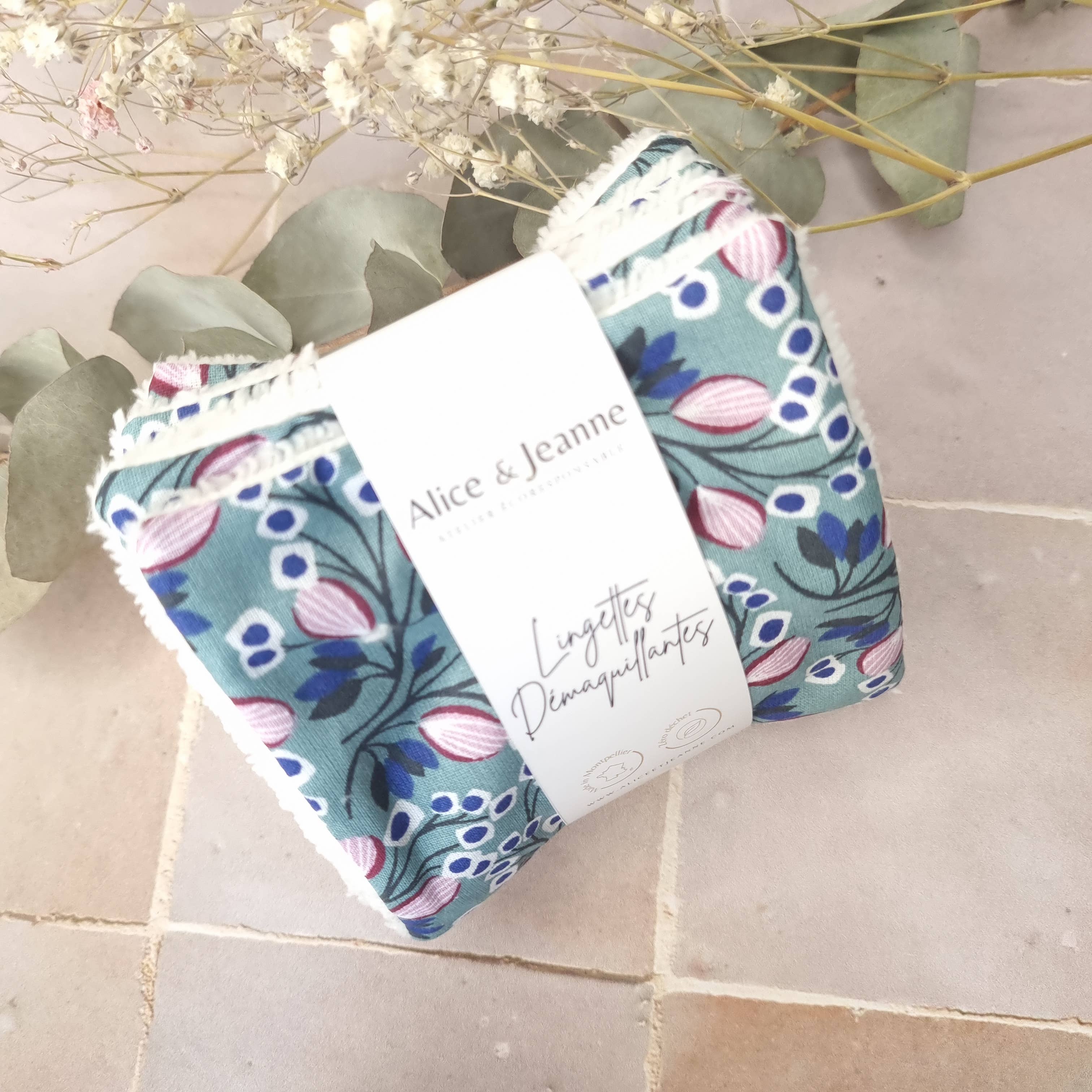 Alice et Jeanne - Vendita all'ingrosso Struccanti - Chloé X5 salviette struccanti lavabili3