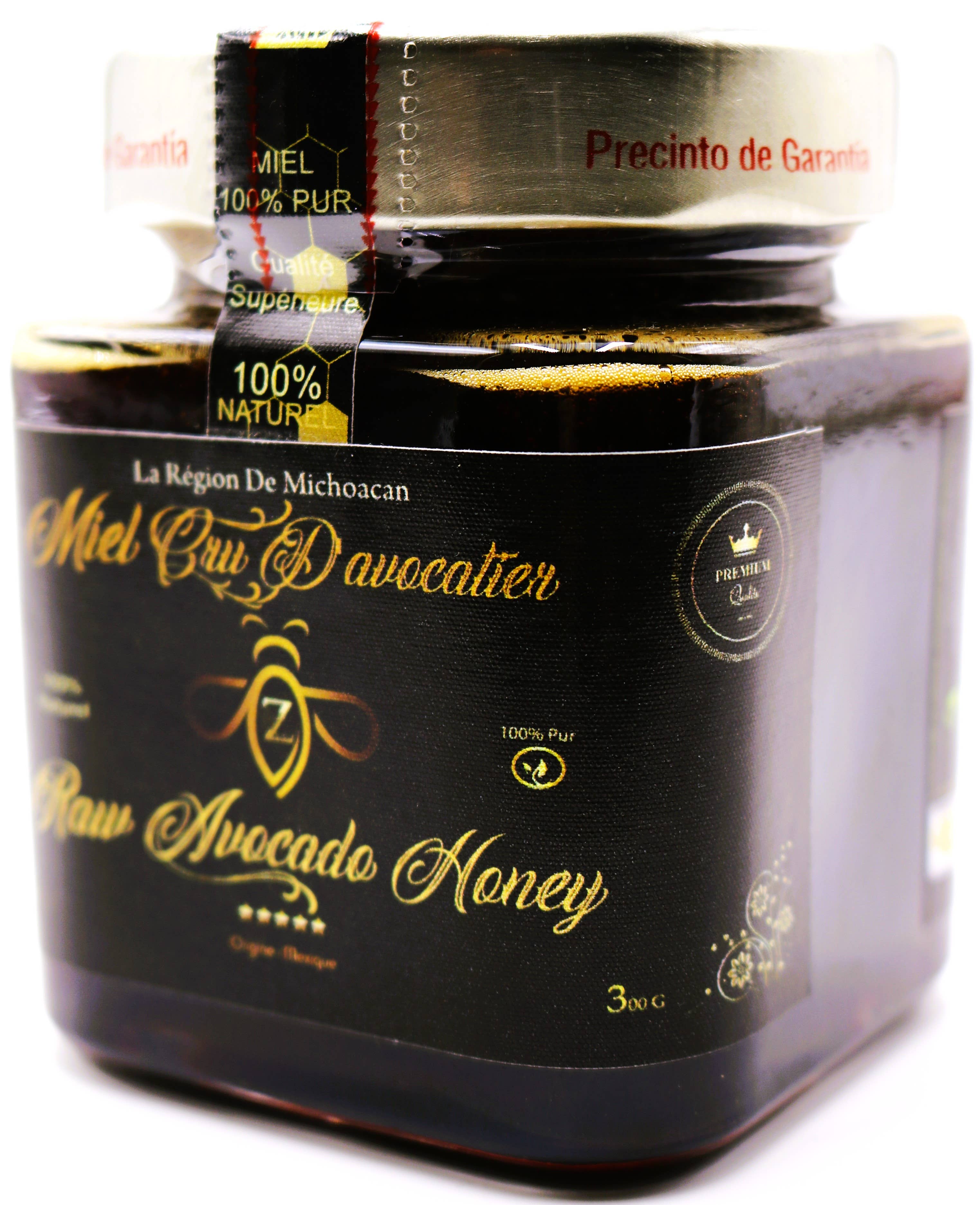 Zayti L.T.D.M - Venta al por mayor Miel - Miel cruda premium de aguacate mexicano - frasco de 300 g | 100 %7