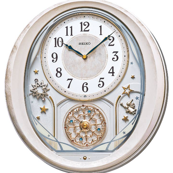 Twinkle & Magic Bright Star Melodies Clock - Musical Holiday for wholesale by Seiko Clocks USA