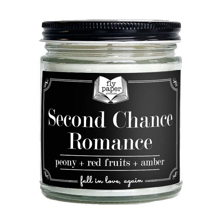 Second Chance Romance 9oz Candle Peony + Red Fruits + Amber for wholesale by Fly Paper Products