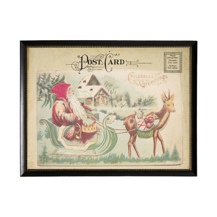 Christmas Post Card C for wholesale by Antique Curiosities Inc