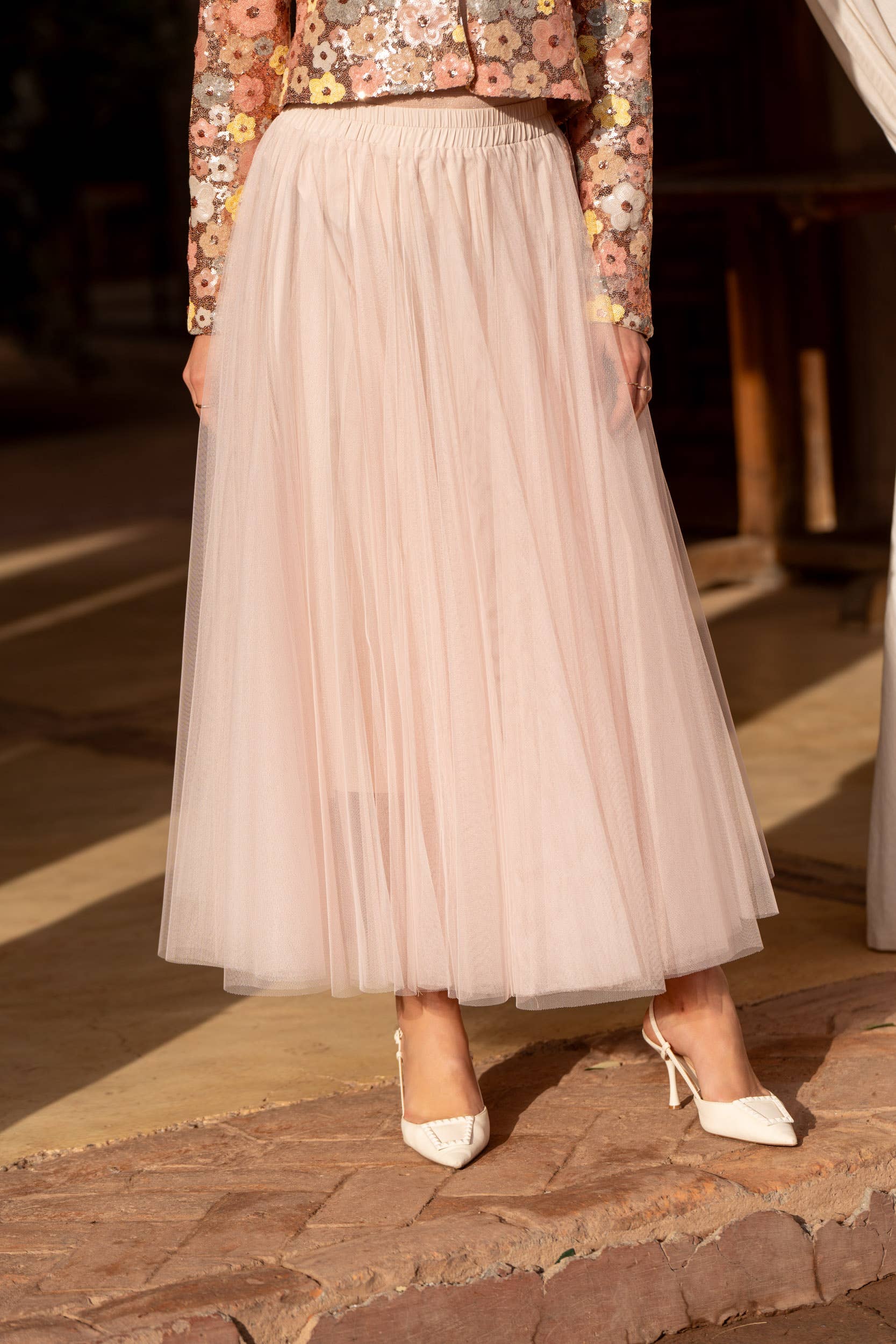 CHOKLATE PARIS - Wholesale Rok - Dames - Aria lange tule rok - CK080777