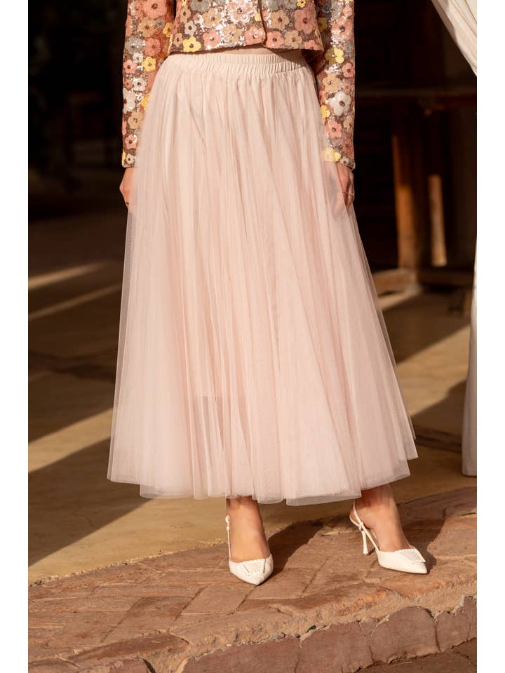 CHOKLATE PARIS - Wholesale Rok - Dames - Aria lange tule rok - CK080777