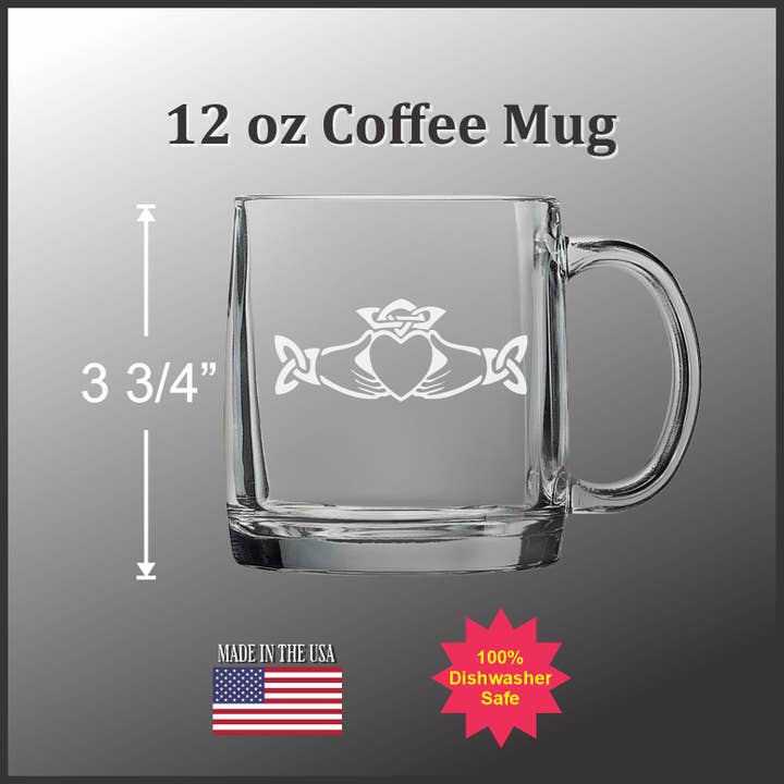 Adirondack Etching LLC - Wholesale Drinking Glass/Cup - Celtic Claddagh - Glassware8