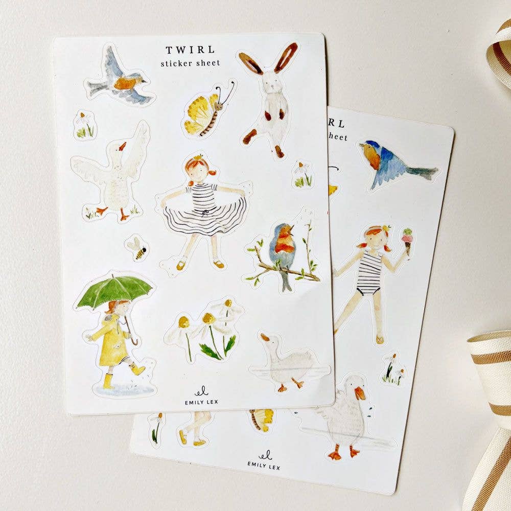 emily lex studio - Wholesale Sticker - twirl sticker sheets1
