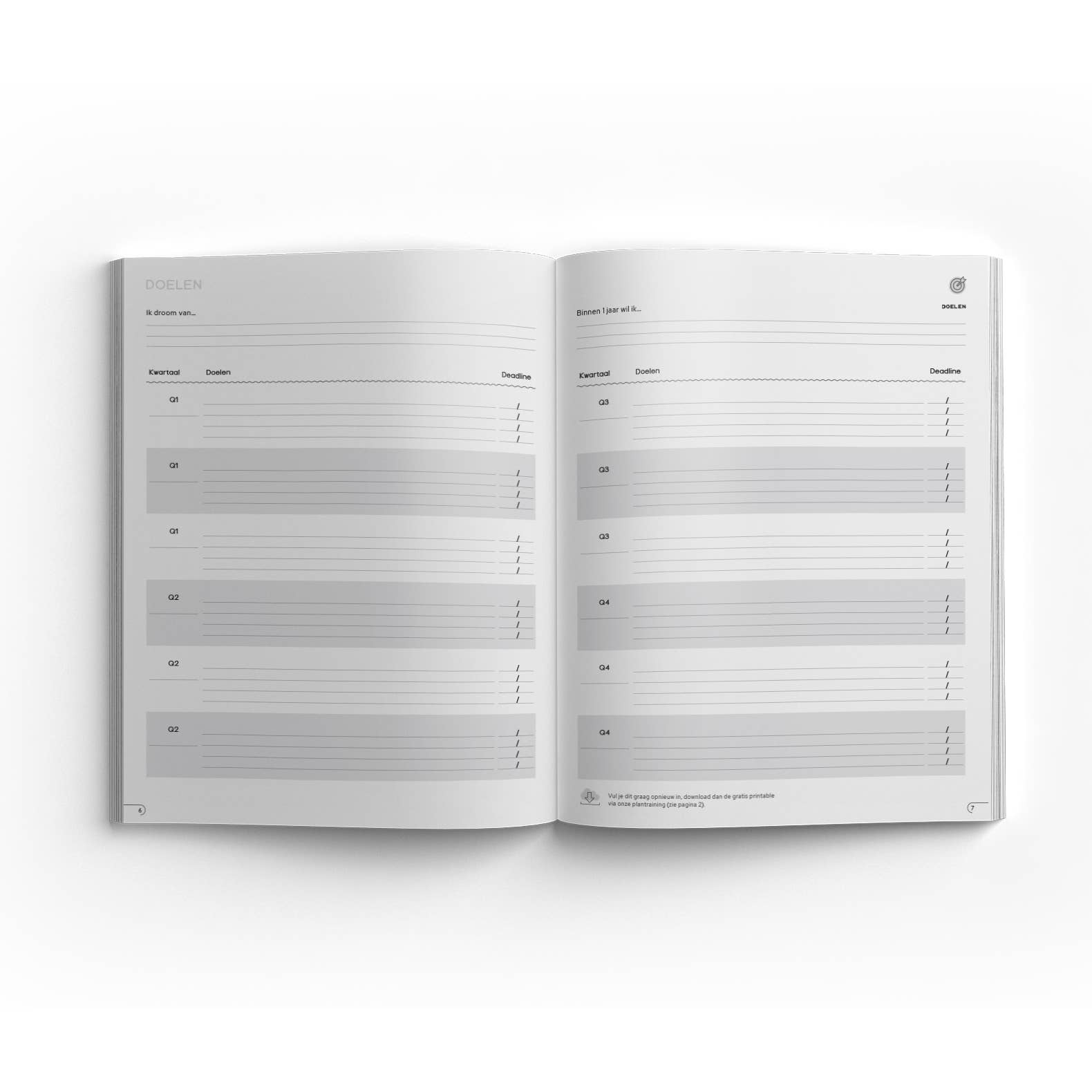 Get Your Flow - Wholesale Planner - Undated planner Crazy Curves Medium4